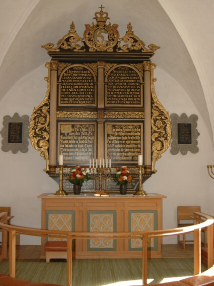 barok-altertavle fra 1587