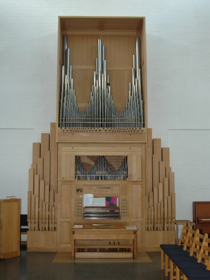 Jensen & Thomsen-instrument med 14 stemmer, to manualer og pedal