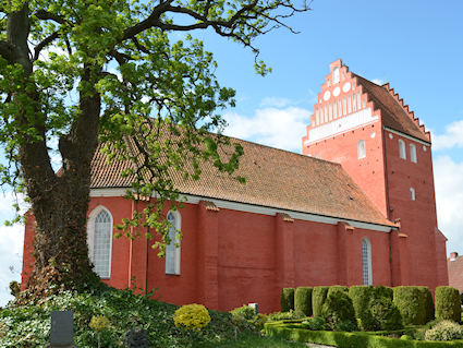 Nrre Vedby Kirke, Nrre Vedby Sogn, Falster Provsti. All  copyright Jens Kinkel